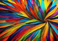 Puzzle Colorful Feathers