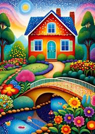 Puzzle Hiša barv