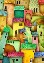 Puzzle Radostné domy