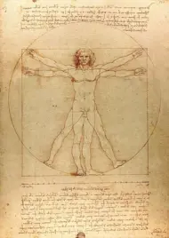 Puzzle Leonardo da Vinci: Vitruviánsky muž