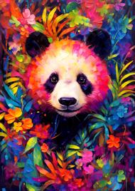 Puzzle Játékos Panda kölyök