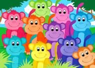 Puzzle Rainbow Monkeys