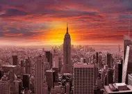 Puzzle Západ slnka nad panorámou New Yorku