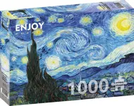 Puzzle Vincent van Gogh: Hviezdna noc image 2