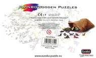 Puzzle Farebná mačka - drevené image 5