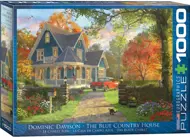 Puzzle Dominic Davison: Modrý vidiecky dom