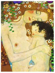 Puzzle Gustav Klimt: Tri veky žien, matky a dieťaťa