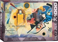 Puzzle Wassily Kandinsky: Modrá, žltá, červená