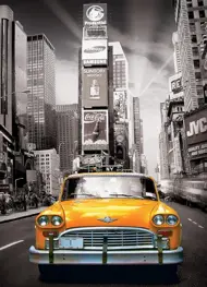 Puzzle New York City - Žltý taxík