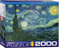 Puzzle Vincent van Gogh: Hviezdna noc