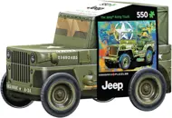 Puzzle Kovový box - Vojenský Jeep