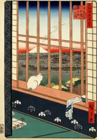 Puzzle Utagawa Hiroshige: Rizières d'Asakusa et Festival Torinomachi