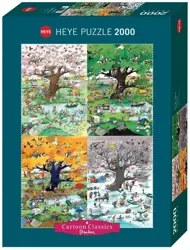 Puzzle Roger Blachon: 4 ročné obdobia