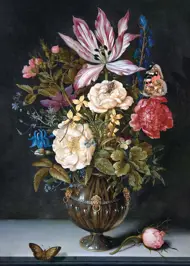 Puzzle Bosschaert: Flowers in a vase