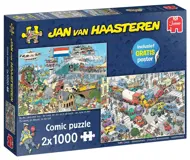 Puzzle Jan van Haasteren: Verkeerschaos & door de lucht, land en zee