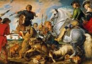 Puzzle Rubens: Wolf and Fox Hunt 