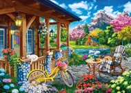 Puzzle Colorful House Near the Lake