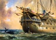 Puzzle HMS Agamemnon in de Atlantische Oceaan