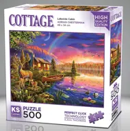 Puzzle Kabína pri jazere