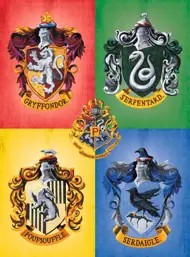 Puzzle Harry Potter - Hogwart Cztery domy