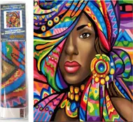 Puzzle Diamantový obraz: Afričanka 30x40cm
