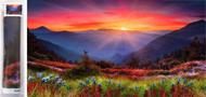 Puzzle Diamant painting: Sunset in the mountains 80x40cm