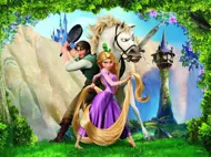 Puzzle 3D efekt: Disney Princezná Tangled image 2