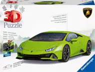 Puzzle 3D Lamborghini Huracan Evo zelené