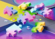 Puzzle Gradient Cascade image 2