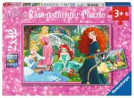 Puzzle 2x12 Disney princezné