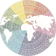 Puzzle Mandala rond