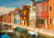 Puzzle Farverige huse på øen Burano