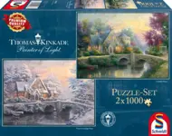 Puzzle Thomas Kinkade: Zima v Lamplight Manor
