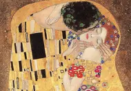 Puzzle Gustav Klimt: Bozk detail