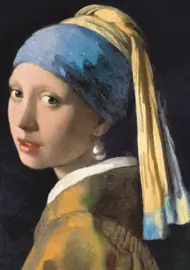 Puzzle Johannes Vermeer: ​​Dievča s perlovou náušnicou