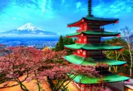 Puzzle Hora Fuji, Japonsko