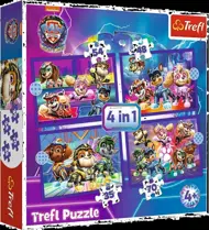 Puzzle 4v1 Tlapková patrola