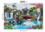 Puzzle Cachoeiras no jardim de madeira japonês image 4