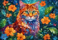 Puzzle Chat Mosaïque
