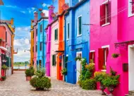 Puzzle La colorida callejuela de Burano