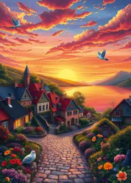 Puzzle View of the Lake