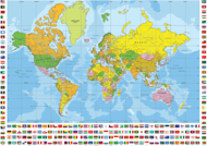 Puzzle Carte politique du monde