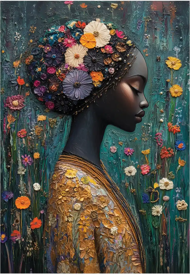 Puzzle Pekná africká dievčina