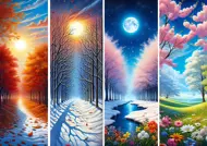 Puzzle Brány ročních období
