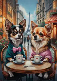 Puzzle Tlapky ve stylu