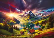 Puzzle Na okraji Alp