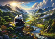 Puzzle Pandí klidný ústup