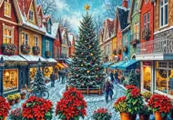 Puzzle Nákupy na vianočnom námestí