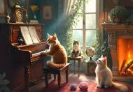 Puzzle Macskakoncert