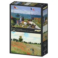 Puzzle 2x500 by Monet: Terrace at Sainte-Adresse and Poppy